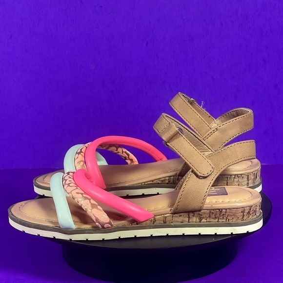DV Dolce Vita Girl's Multicolor Dame Sandal Shoe Size 12‎ - Picture 3 of 9